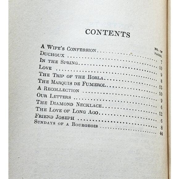 Works Of Guy De Maupassant Vol IV Monsieur Parent, Timbuctoo, Antiquarian 1911 - Picture 10 of 14
